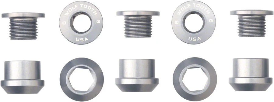Wolf Tooth 1x Chainring Bolt Set - 6mm Dual Hex Fittings - Image 3