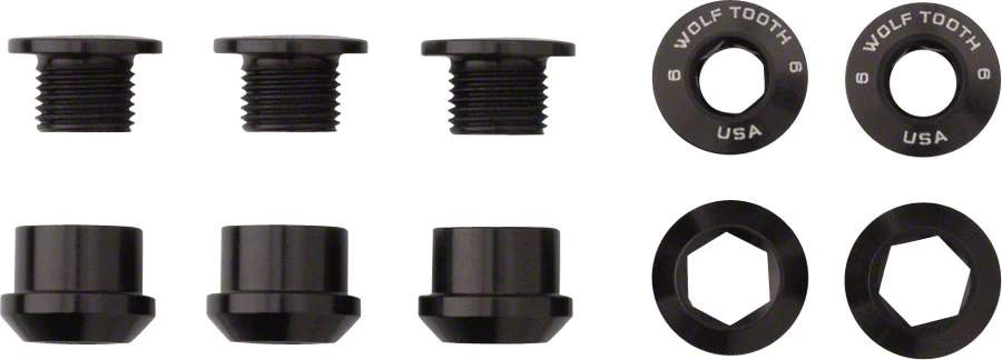 Wolf Tooth 1x Chainring Bolt Set - 6mm Dual Hex Fittings - Image 7