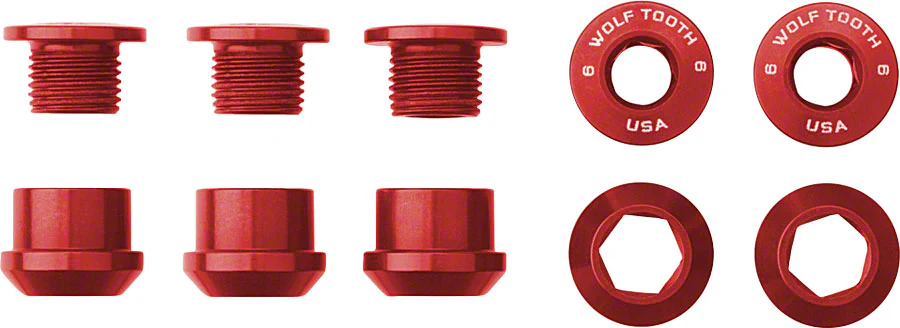 Wolf Tooth 1x Chainring Bolt Set - 6mm Dual Hex Fittings - Image 9