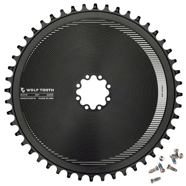 Wolf Tooth Aero 8-Bolt Drop-Stop B Road Chainring - Image 2