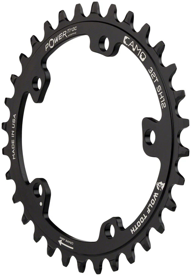 Wolf Tooth CAMO Aluminum Elliptical Chainring - Hyperglide+