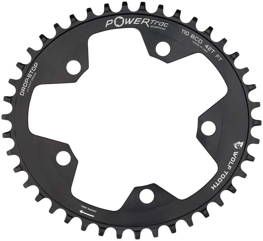 Wolf Tooth Elliptical 110 BCD Chainring - Eagle Flattop Compatible - Image 3
