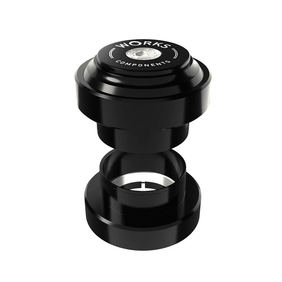 Works Components 1.0 EC34-EC34 Angleset-1 1/8'' Headset : EC34/28.6 | EC34/30 External Threadless Complete Black Set - Image 2